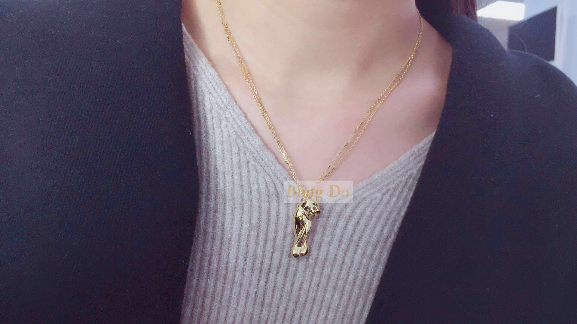 cartier panthere gold necklace