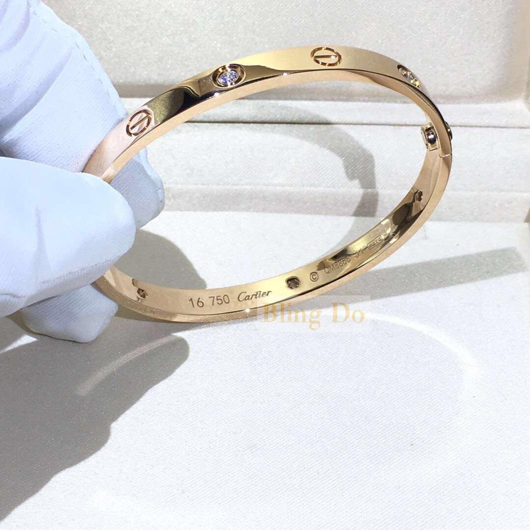 are cartier love bracelets solid gold