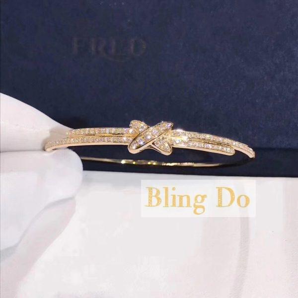 Chaumet Jeux de Liens 18KT Yellow gold bracelet brilliant-cut diamonds