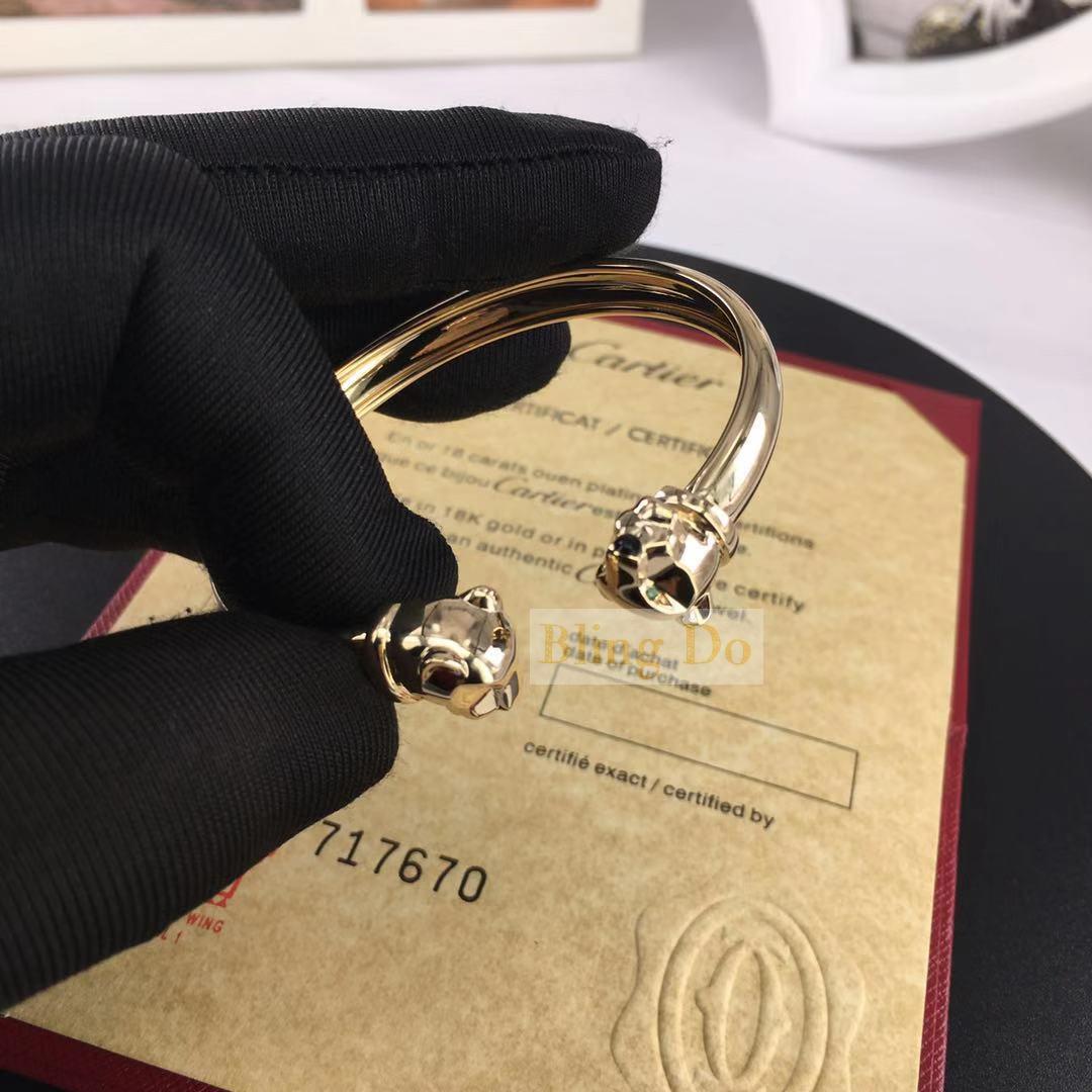 Cartier Yellow Gold Full Diamond Love Bracelet Size 19 B6040519 | Rich  Diamonds