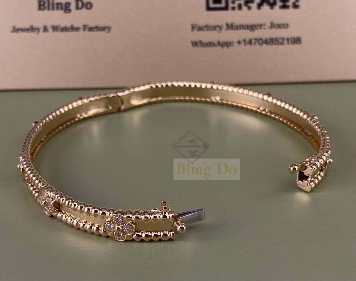 Real Gold Ribbon Model Bracelet Ornament For Womens Online BRAC113
